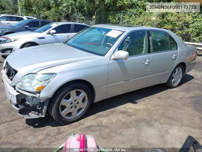 2005 Lexus Ls 430 VIN: JTHBN36F050173773 Lot: 40170796