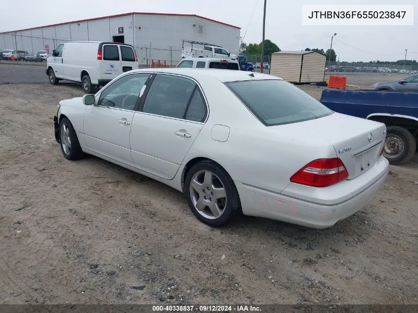 2005 Lexus Ls 430 VIN: JTHBN36F655023847 Lot: 40338837