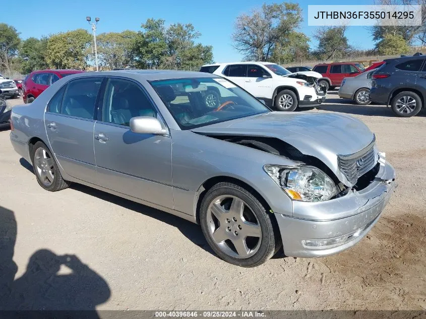 2005 Lexus Ls 430 VIN: JTHBN36F355014295 Lot: 40396846