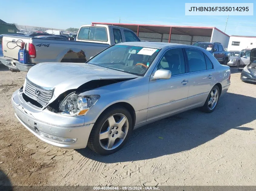 2005 Lexus Ls 430 VIN: JTHBN36F355014295 Lot: 40396846