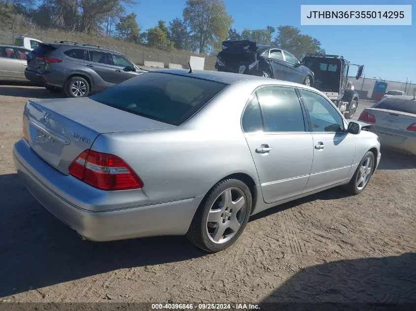 2005 Lexus Ls 430 VIN: JTHBN36F355014295 Lot: 40396846