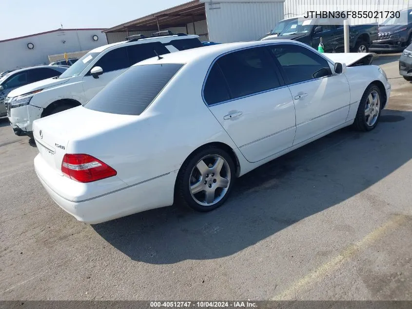 JTHBN36F855021730 2005 Lexus Ls 430