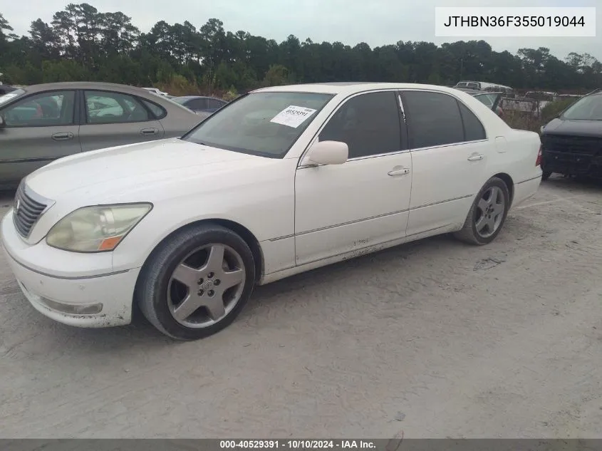 2005 Lexus Ls 430 VIN: JTHBN36F355019044 Lot: 40529391