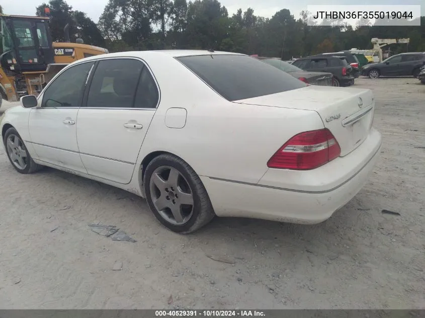 2005 Lexus Ls 430 VIN: JTHBN36F355019044 Lot: 40529391