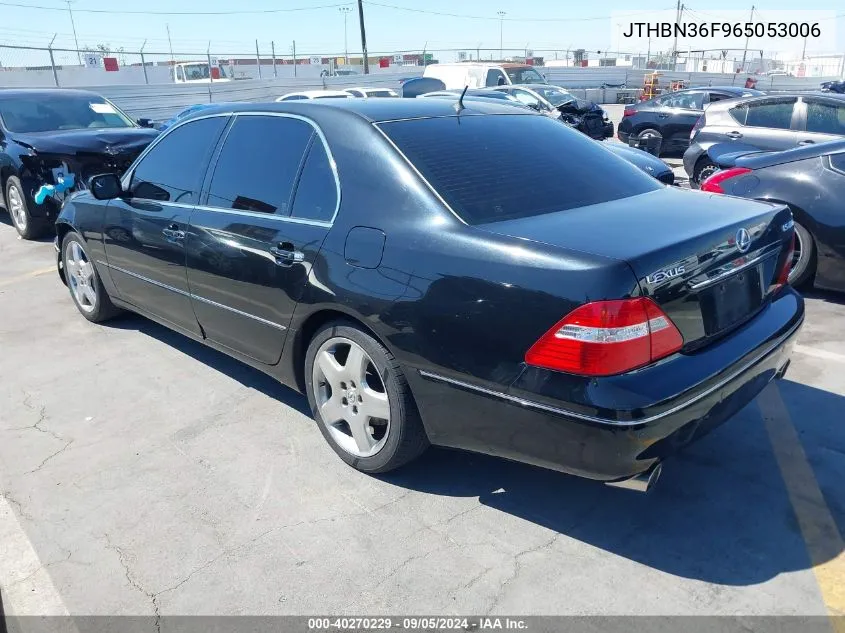 2006 Lexus Ls 430 VIN: JTHBN36F965053006 Lot: 40270229