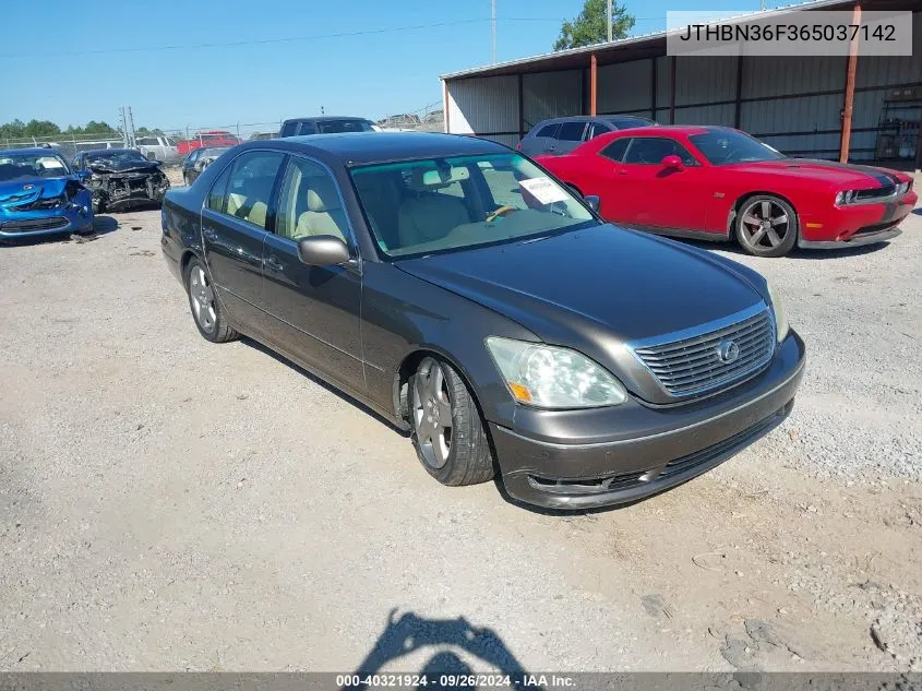 2006 Lexus Ls 430 430 VIN: JTHBN36F365037142 Lot: 40321924