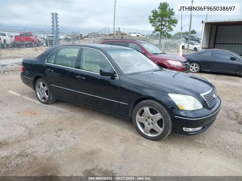 2006 Lexus Ls 430 VIN: JTHBN36F965038697 Lot: 40438452