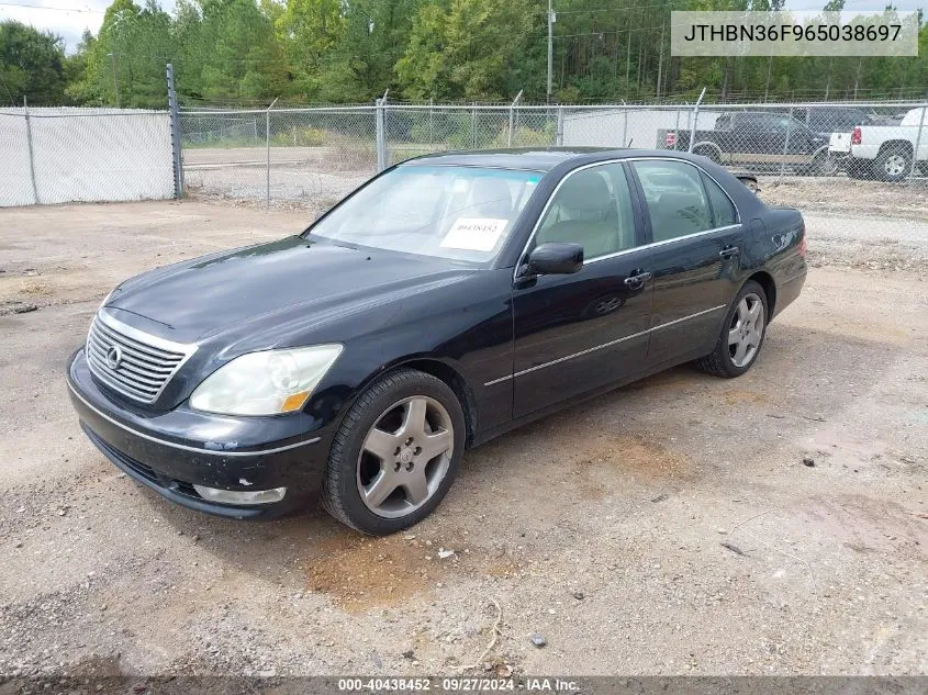 2006 Lexus Ls 430 VIN: JTHBN36F965038697 Lot: 40438452