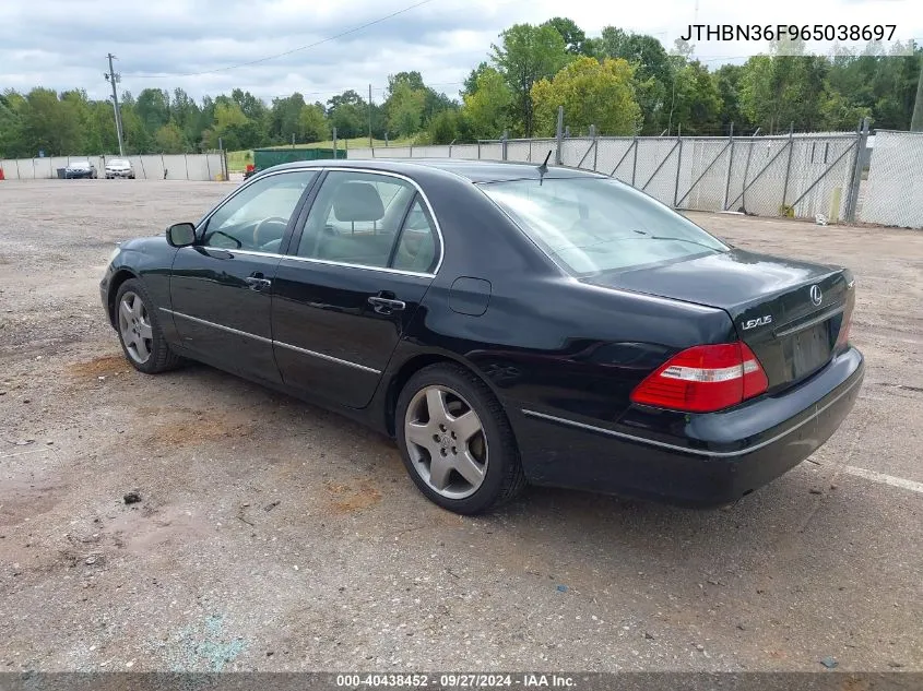 2006 Lexus Ls 430 VIN: JTHBN36F965038697 Lot: 40438452