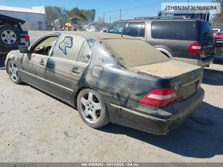 2006 Lexus Ls 430 VIN: JTHBN36F365039084 Lot: 40565262