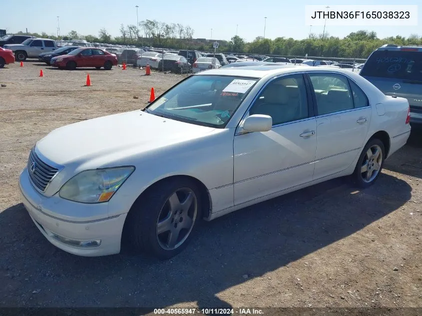 2006 Lexus Ls 430 VIN: JTHBN36F165038323 Lot: 40565947