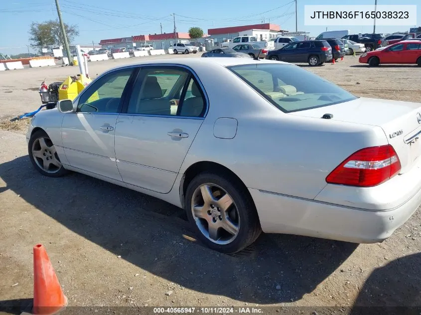 2006 Lexus Ls 430 VIN: JTHBN36F165038323 Lot: 40565947