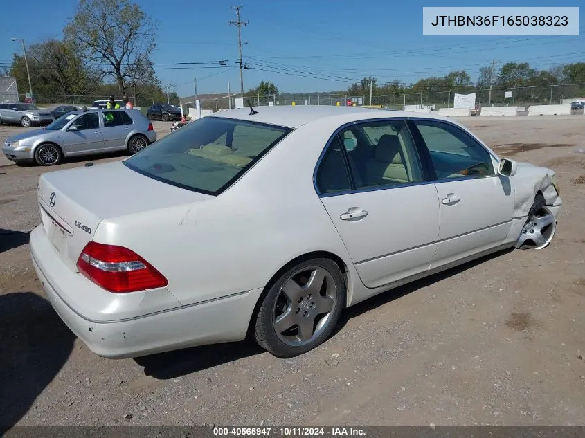 2006 Lexus Ls 430 VIN: JTHBN36F165038323 Lot: 40565947