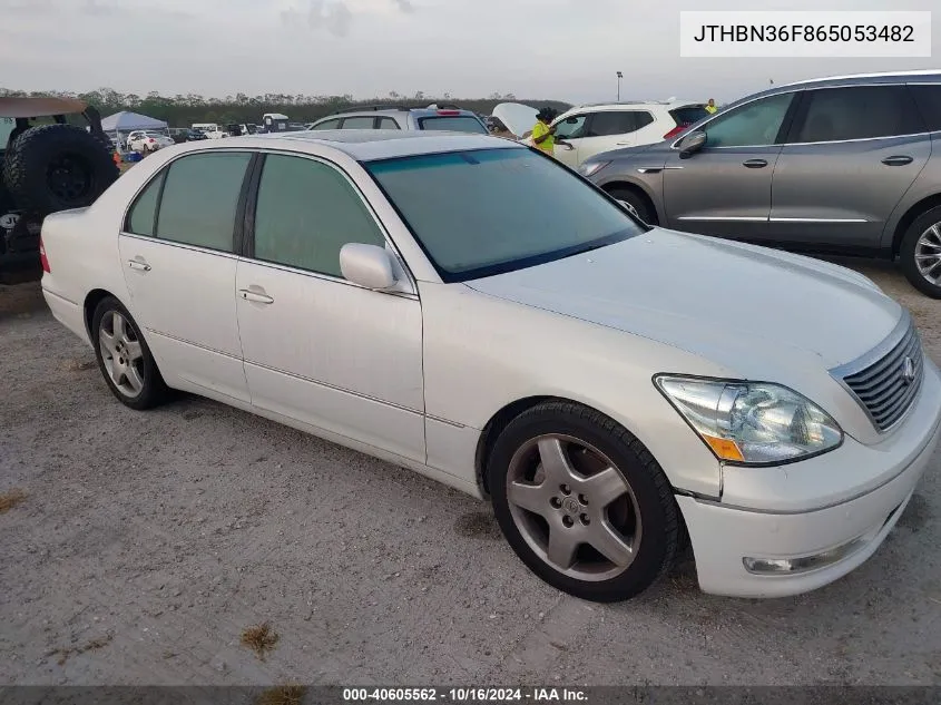 2006 Lexus Ls 430 VIN: JTHBN36F865053482 Lot: 40605562