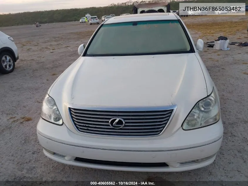 2006 Lexus Ls 430 VIN: JTHBN36F865053482 Lot: 40605562