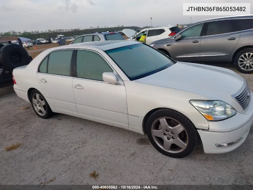 2006 Lexus Ls 430 VIN: JTHBN36F865053482 Lot: 40605562