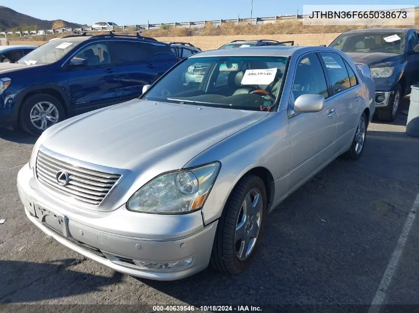 2006 Lexus Ls 430 VIN: JTHBN36F665038673 Lot: 40639546