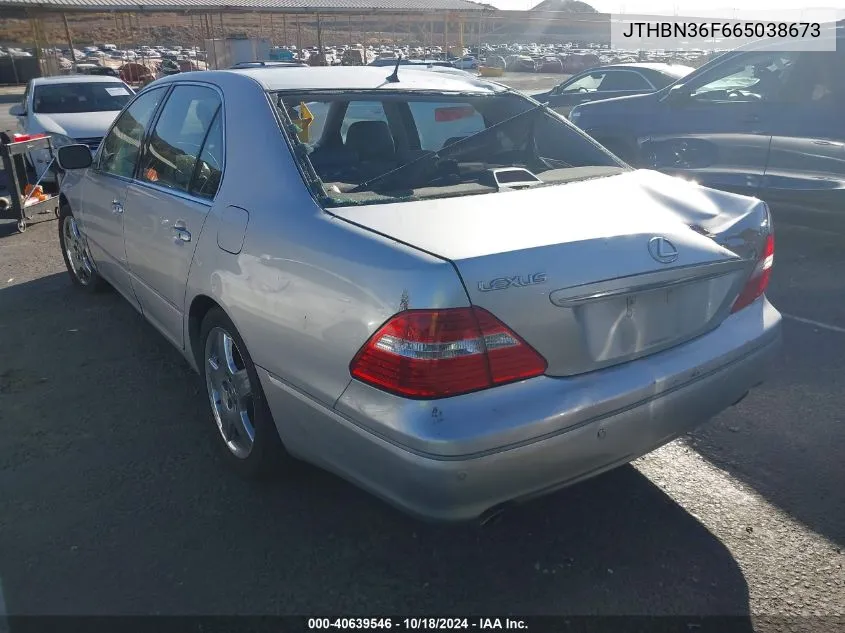 2006 Lexus Ls 430 VIN: JTHBN36F665038673 Lot: 40639546