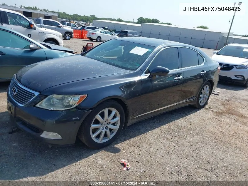 2007 Lexus Ls 460 VIN: JTHBL46FX75048426 Lot: 39863141