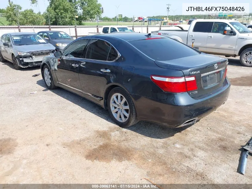 JTHBL46FX75048426 2007 Lexus Ls 460