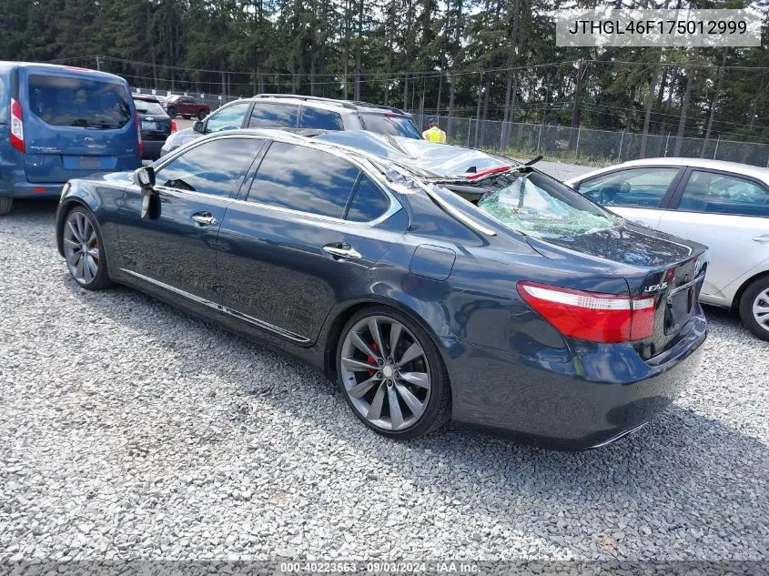 JTHGL46F175012999 2007 Lexus Ls 460 L