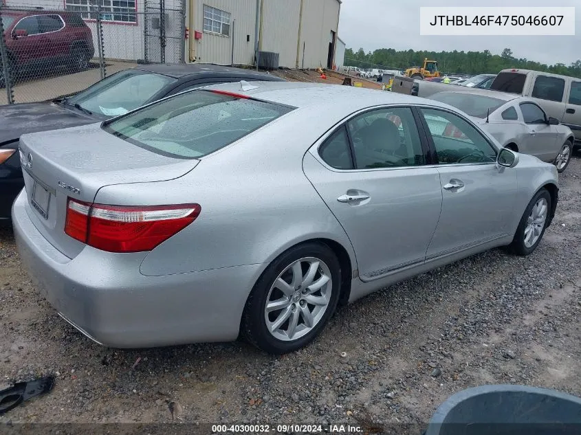 JTHBL46F475046607 2007 Lexus Ls 460