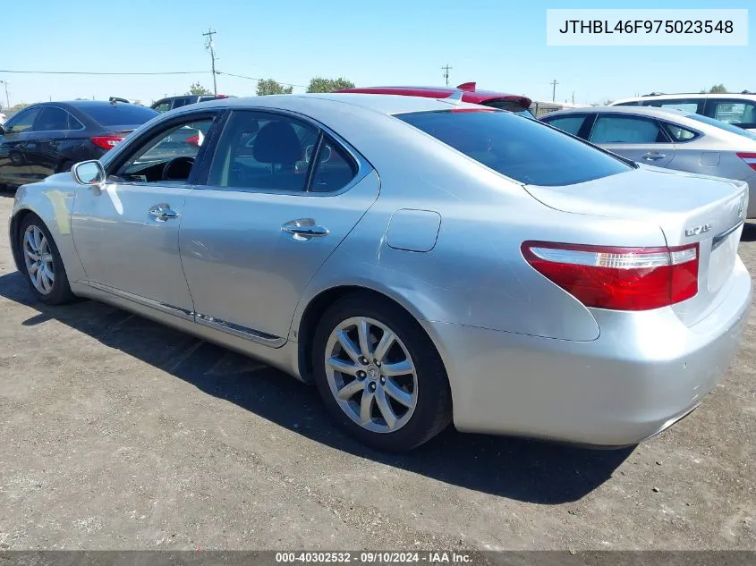 JTHBL46F975023548 2007 Lexus Ls 460