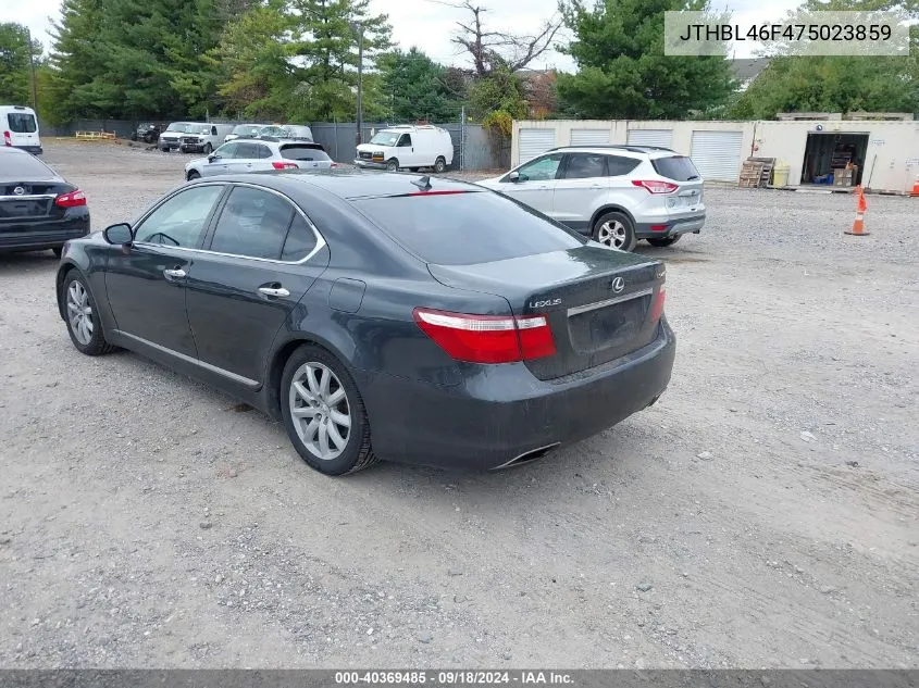 JTHBL46F475023859 2007 Lexus Ls 460