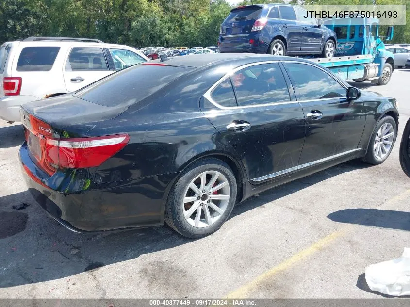 JTHBL46F875016493 2007 Lexus Ls 460