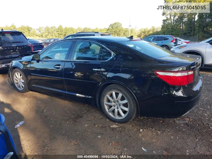 JTHBL46F875045055 2007 Lexus Ls 460