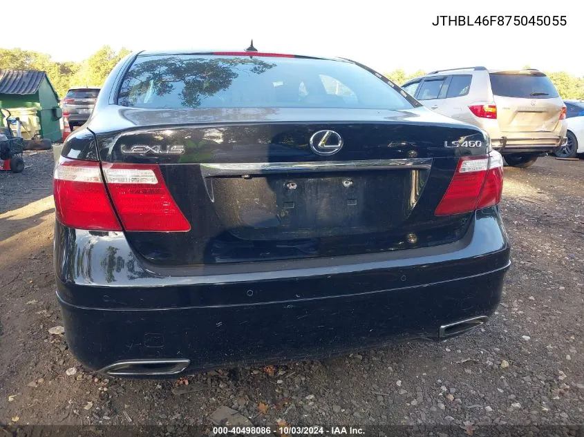 JTHBL46F875045055 2007 Lexus Ls 460