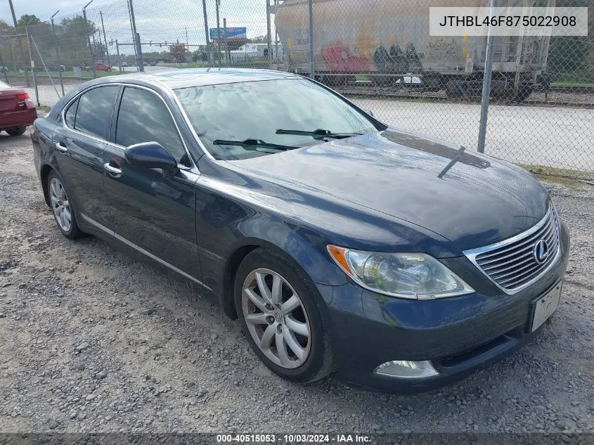 JTHBL46F875022908 2007 Lexus Ls 460