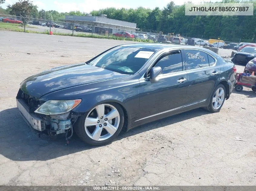 2008 Lexus Ls 460 L VIN: JTHGL46F885027887 Lot: 39522912