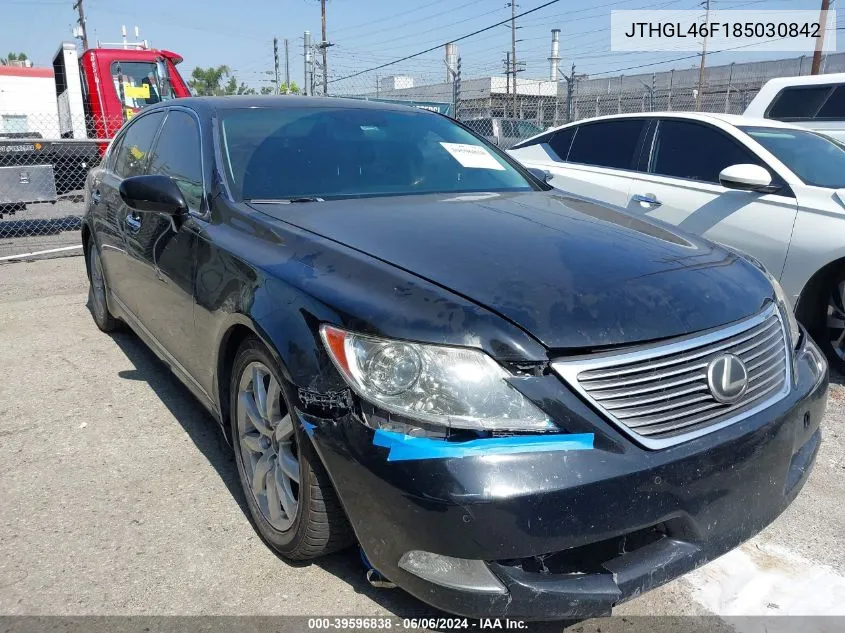 2008 Lexus Ls 460 L VIN: JTHGL46F185030842 Lot: 39596838