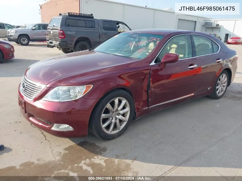 JTHBL46F985061475 2008 Lexus Ls 460