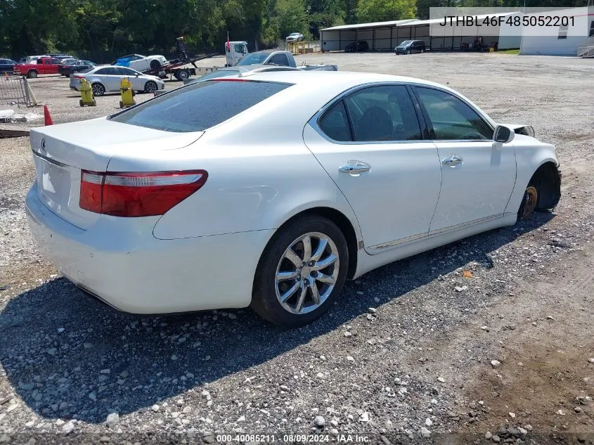 2008 Lexus Ls 460 VIN: JTHBL46F485052201 Lot: 40085211