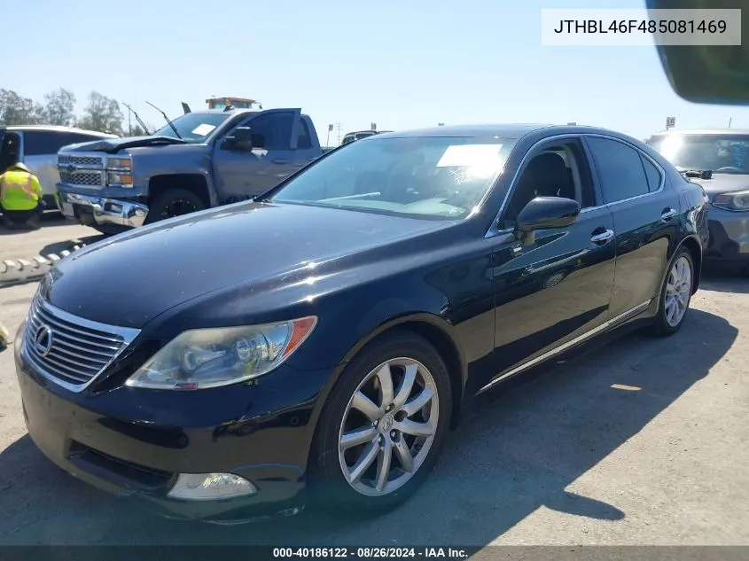 2008 Lexus Ls 460 VIN: JTHBL46F485081469 Lot: 40186122