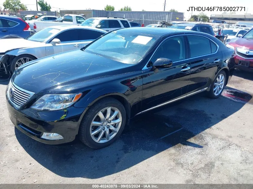 JTHDU46F785002771 2008 Lexus Ls 600H