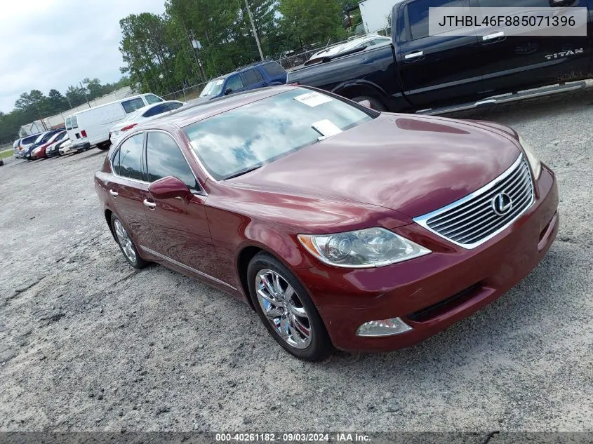 2008 Lexus Ls 460 VIN: JTHBL46F885071396 Lot: 40261182