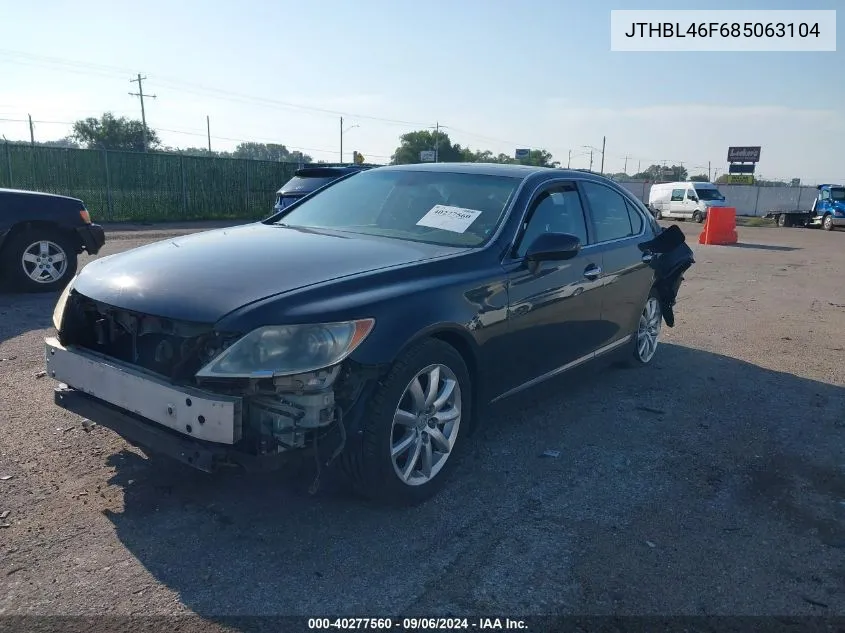 2008 Lexus Ls 460 VIN: JTHBL46F685063104 Lot: 40277560