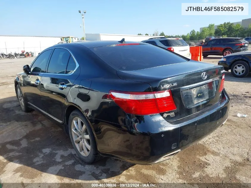 2008 Lexus Ls 460 VIN: JTHBL46F585082579 Lot: 40339836