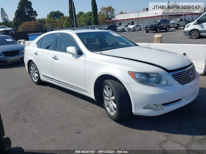 JTHBL46F985059547 2008 Lexus Ls 460