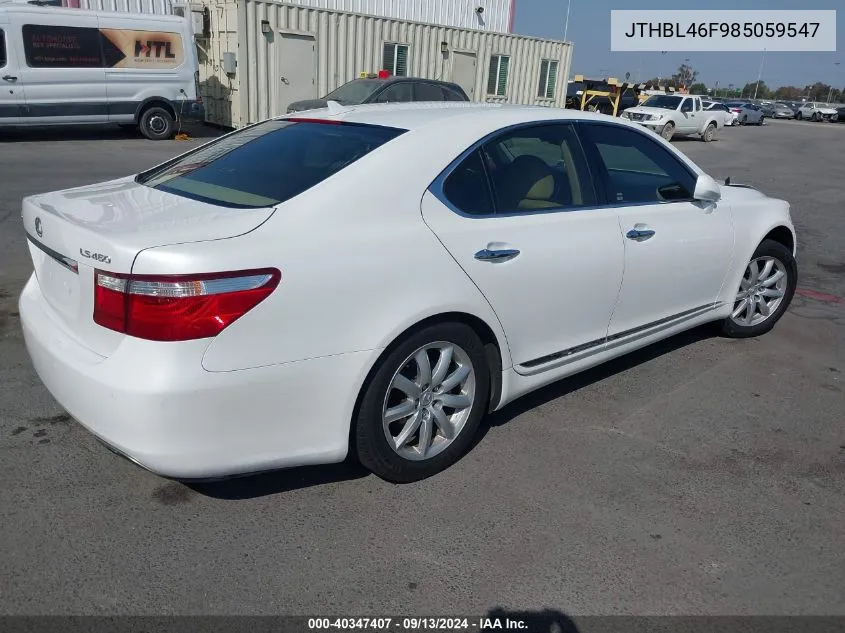 JTHBL46F985059547 2008 Lexus Ls 460