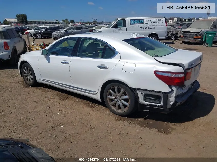 2008 Lexus Ls 460 VIN: JTHBL46F485066681 Lot: 40352704