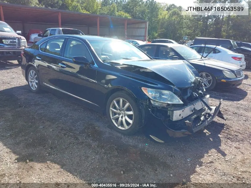 2008 Lexus Ls 460 VIN: JTHBL46F185063589 Lot: 40435516