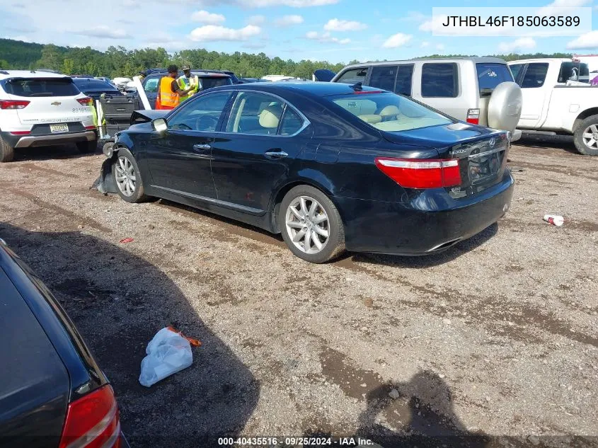 2008 Lexus Ls 460 VIN: JTHBL46F185063589 Lot: 40435516