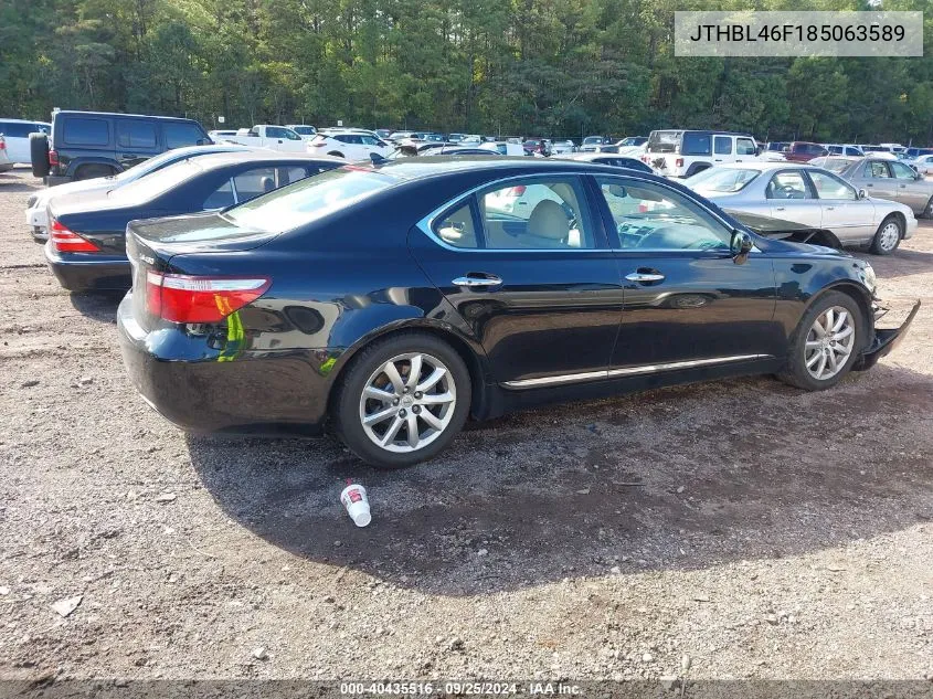 2008 Lexus Ls 460 VIN: JTHBL46F185063589 Lot: 40435516