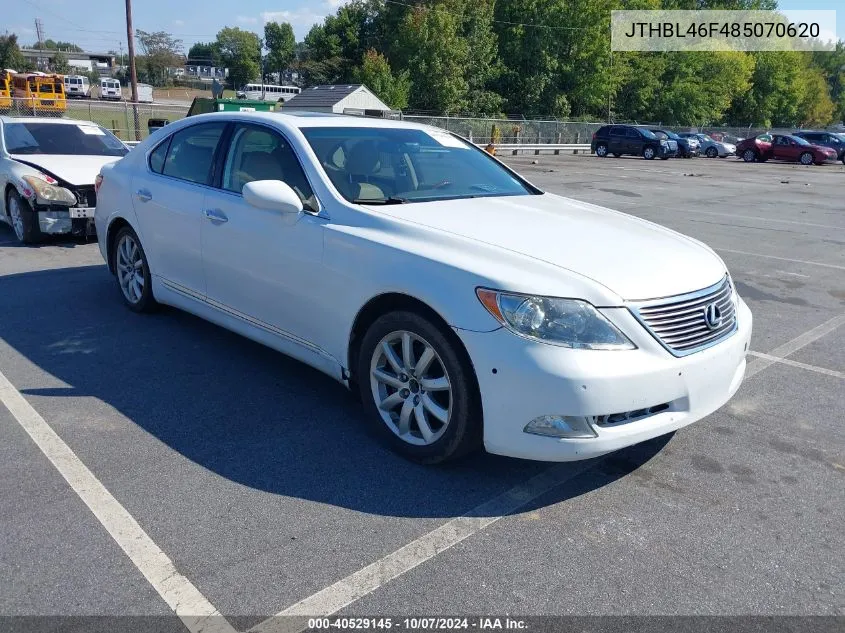 2008 Lexus Ls 460 VIN: JTHBL46F485070620 Lot: 40529145