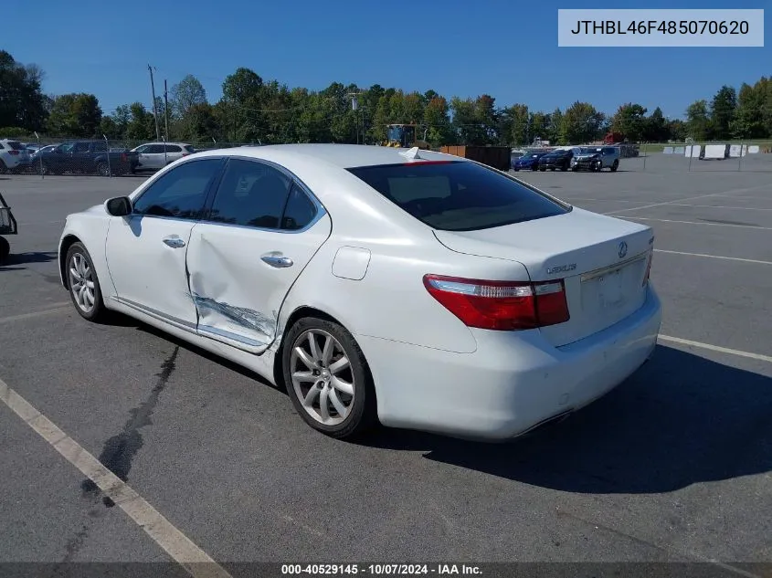 2008 Lexus Ls 460 VIN: JTHBL46F485070620 Lot: 40529145