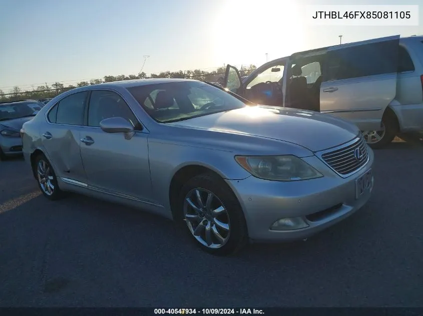 2008 Lexus Ls 460 VIN: JTHBL46FX85081105 Lot: 40547934